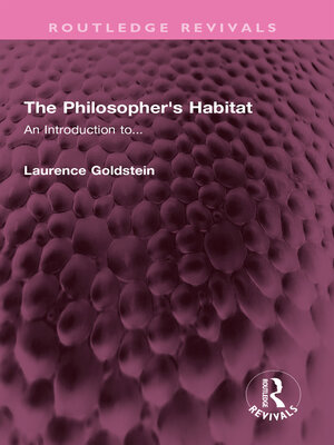 cover image of The Philosopher's Habitat